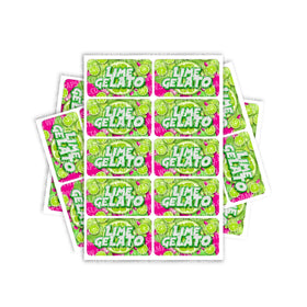 Lime Gelato Rectangle / Pre-Roll Labels