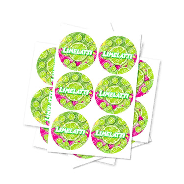 Limelatti Circular Stickers - 2.5cm