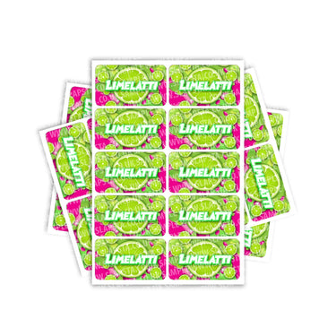 Limelatti Rectangle / Pre - Roll Labels - Pre - Roll (10.16cm x 6.7cm)