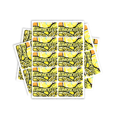 Limoncello Rectangle / Pre-Roll Labels - Pre-Roll (10.16cm x 6.7cm) / 10