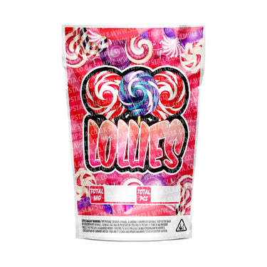 Lollies Mylar Pouches Pre-Labeled - 3.5g (1/8oz) / No / 16pcs
