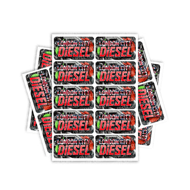 London City Diesel Rectangle / Pre - Roll Labels - Pre - Roll (10.16cm x 6.7cm)