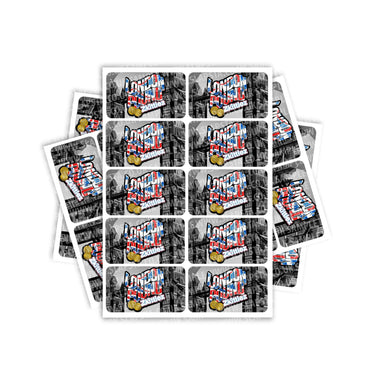 London Pound Zkittlez Rectangle / Pre - Roll Labels - Pre - Roll (10.16cm x 6.7cm)