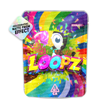 Loopz SFX Mylar Pouches Pre-Labeled - 3.5g (1/8oz) / No / 16pcs