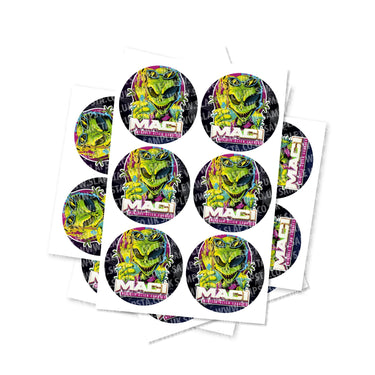 Mac 1 Circular Stickers - 2.5cm