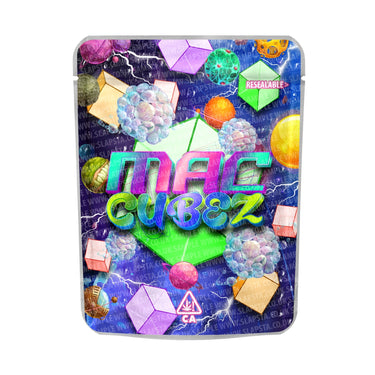 Mac Cubez Mylar Pouches Pre - Labeled - 3.5g (1/8oz)