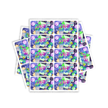 Mac Cubez Rectangle / Pre - Roll Labels - Pre - Roll (10.16cm x 6.7cm)