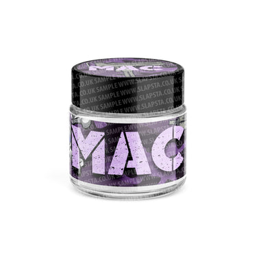 MAC Glass Jars Pre - Labeled - 3.5grams (1/8oz)