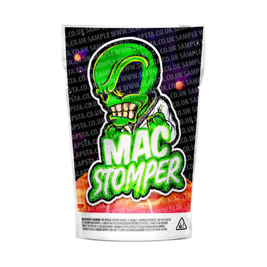 MAC Stomper Mylar Pouches Pre-Labeled - 3.5g (1/8oz) / No / 16pcs