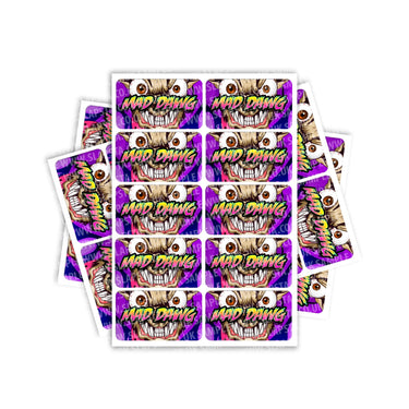 Mad Dawg Rectangle / Pre-Roll Labels - Pre-Roll (10.16cm x 6.7cm) / 10