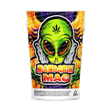 Mandarin MAC Mylar Pouches Pre-Labeled - 3.5g (1/8oz) / No / 16pcs
