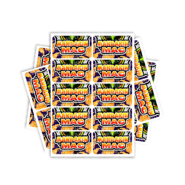 Mandarin Mac Rectangle / Pre-Roll Labels - Pre-Roll (10.16cm x 6.7cm) / 10