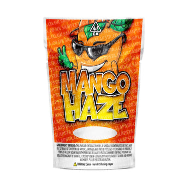 Mango Haze Mylar Pouches Pre-Labeled - 3.5g (1/8oz) / No / 16pcs