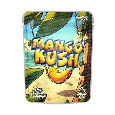 Mango Kush Mylar Pouches Pre - Labeled - 3.5g (1/8oz)