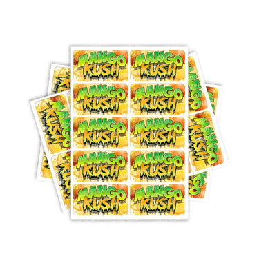 Mango Kush Rectangle / Pre - Roll Labels - Pre - Roll (10.16cm x 6.7cm)