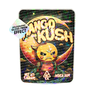 Mango Kush SFX Mylar Pouches Pre - Labeled - 3.5g (1/8oz)