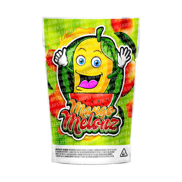 Mango Melons Mylar Pouches Pre - Labeled - 3.5g (1/8oz)