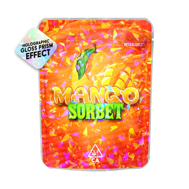 Mango Sorbet SFX Mylar Pouches Pre-Labeled - 3.5g (1/8oz) / No / 16pcs