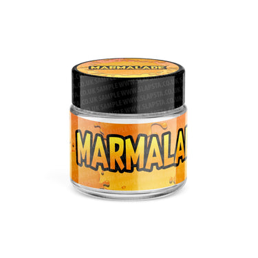 Marmalade Glass Jars Pre - Labeled - 3.5grams (1/8oz)