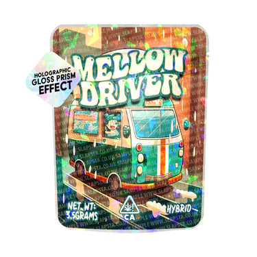 Mellow Driver SFX Mylar Pouches Pre - Labeled - 3.5g (1/8oz)