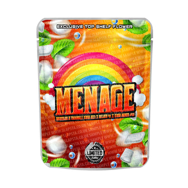 Menage Mylar Pouches Pre - Labeled - 3.5g (1/8oz)