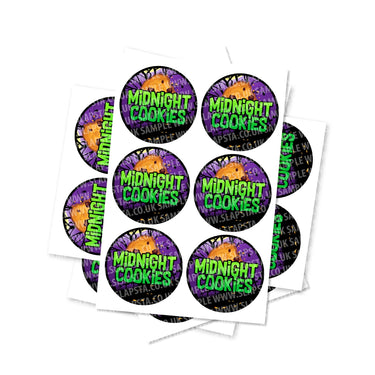 Midnight Cookies Circular Stickers - 2.5cm