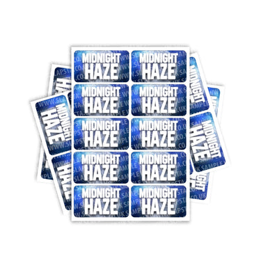Midnight Haze Rectangle / Pre-Roll Labels - Pre-Roll (10.16cm x 6.7cm) / 10