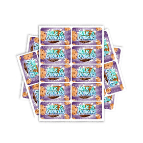 Milk And Qookies Rectangle / Pre-Roll Labels