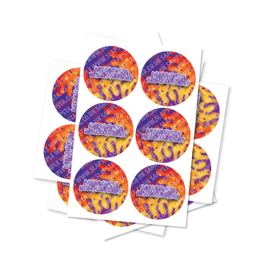Mimosa Blackcurrant Circular Stickers - 2.5cm