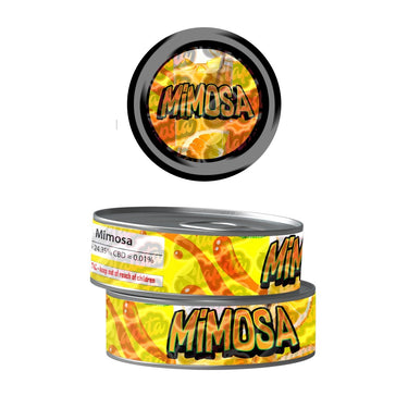 Mimosa Pre - Labeled 3.5g Self - Seal Tins - 60pcs
