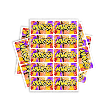 Mimosa Rectangle / Pre-Roll Labels - Pre-Roll (10.16cm x 6.7cm) / 10