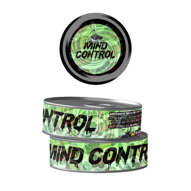 Mind Control Pre - Labeled 3.5g Self - Seal Tins - 60pcs