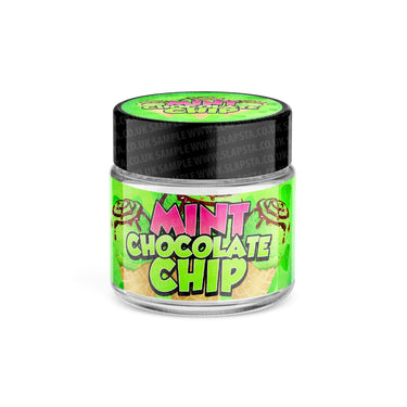 Mint Chocolate Chip Glass Jars Pre - Labeled - 3.5grams (1/8oz)