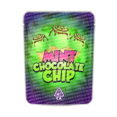 Mint Chocolate Chip Mylar Pouches Pre - Labeled - 3.5g (1/8oz)