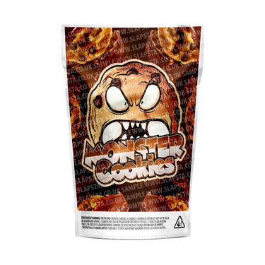 Monster Cookies Mylar Pouches Pre-Labeled - 3.5g (1/8oz) / No / 16pcs