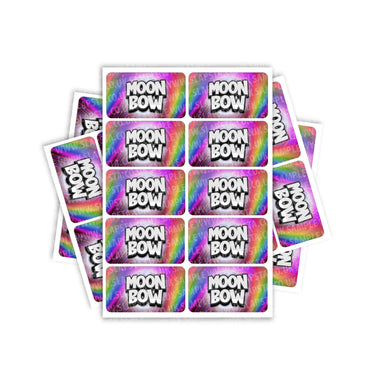 Moon Bow Rectangle / Pre - Roll Labels - Pre - Roll (10.16cm x 6.7cm)