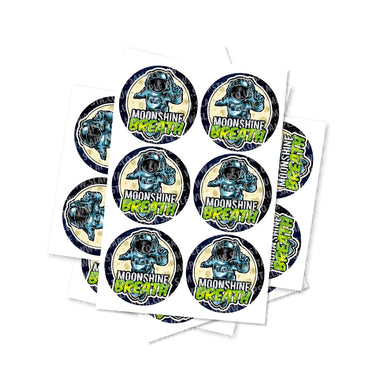 Moonshine Breath Circular Stickers - 2.5cm