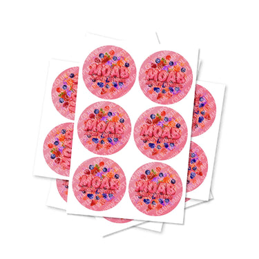 Mother Of All Berries Circular Stickers - 2.5cm
