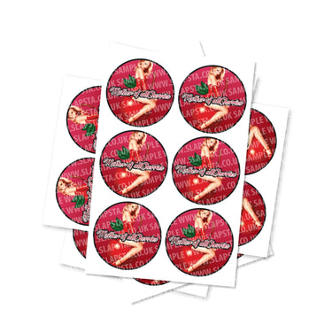 Mother Of All Cherries Circular Stickers - 2.5cm