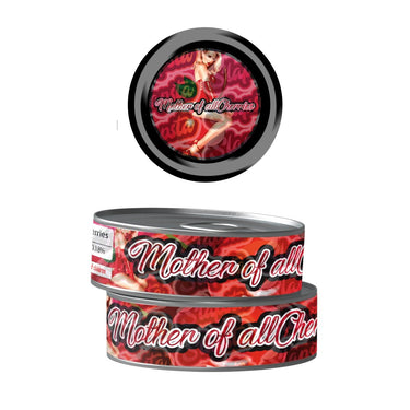 Mother Of All Cherries Pre - Labeled 3.5g Self - Seal Tins - 60pcs