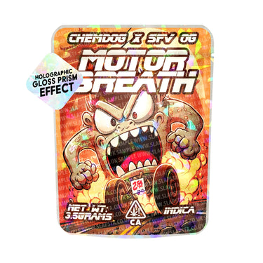 Motor Breath SFX Mylar Pouches Pre - Labeled - 3.5g (1/8oz)