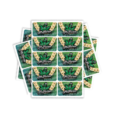 Mr Flavour Rectangle / Pre - Roll Labels - Pre - Roll (10.16cm x 6.7cm)