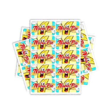 Nana Pie Rectangle / Pre - Roll Labels - Pre - Roll (10.16cm x 6.7cm)