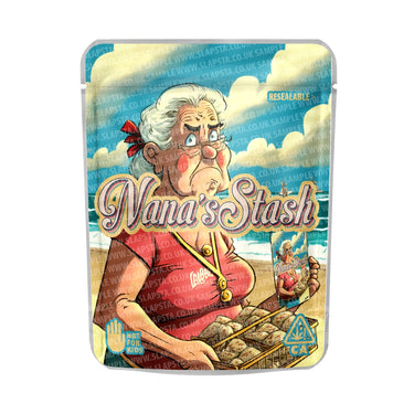Nana's Stash Mylar Pouches Pre - Labeled - 3.5g (1/8oz)