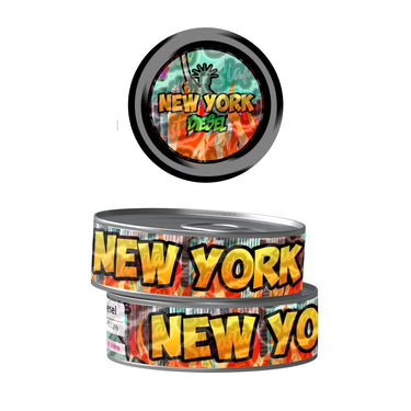 New York Diesel Pre - Labeled 3.5g Self - Seal Tins - 60pcs