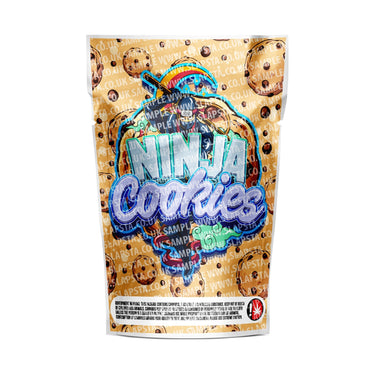 Ninja Cookies Mylar Pouches Pre-Labeled - 3.5g (1/8oz) / No / 16pcs