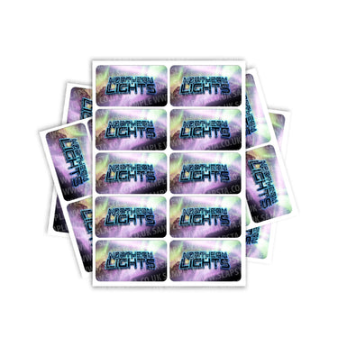 Northern Lights Rectangle / Pre - Roll Labels - Pre - Roll (10.16cm x 6.7cm)