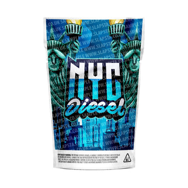 NYC Diesel Mylar Pouches Pre-Labeled - 3.5g (1/8oz) / No / 16pcs