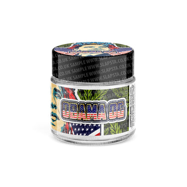 Obama OG Glass Jars Pre - Labeled - 3.5grams (1/8oz)