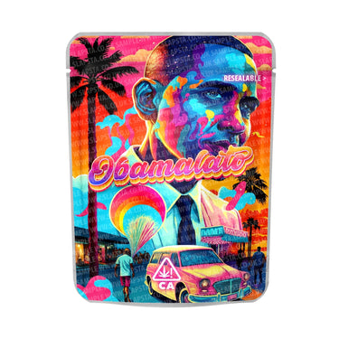 Obamalato Mylar Pouches Pre - Labeled - 3.5g (1/8oz)